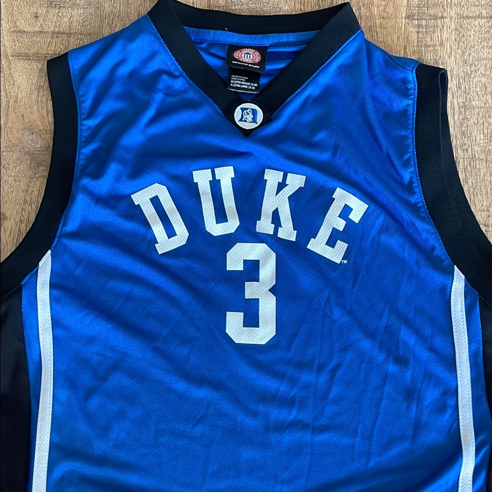 Team Apparel Blue and Black Basketball Jersey